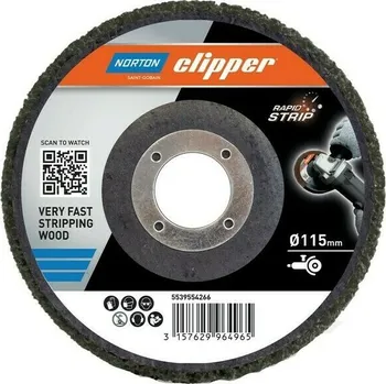 Brusný kotouč Kotouč čistící na dřevo Norton Clipper Rapid Strip 115×22,23 mm
