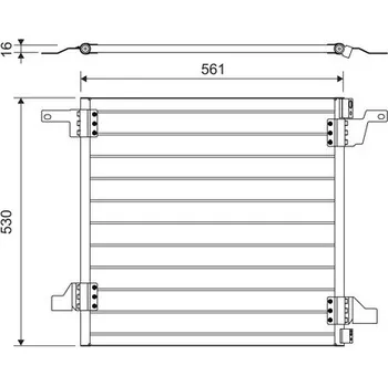 Klimatizace automobilu Kondenzátor, klimatizace VALEO 817458
