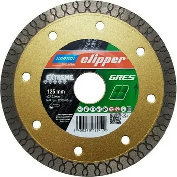 Řezný kotouč Kotouč řezný DIA Norton Clipper EXTREME GRES 125×22,23×10 mm