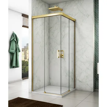 Ronal (Sanswiss) Ronal, CADURA Gold Line rohový vstup s dvoudílnými posuvnými dveřmi CAE2 Šířka: 70 cm + doprava zdarma + při platbě převodem sleva navíc