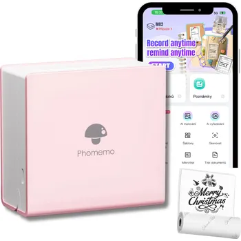 Tiskárna Phomemo M02 Růžová