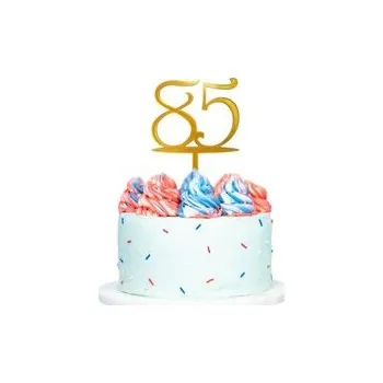 Dortová svíčka Číslo 85 Fialová