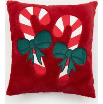 Pánská móda Sinsay - Vánoční polštář s potiskem cukrových hůlek - červená - 991FP-33X - 991FP-33X-ONE