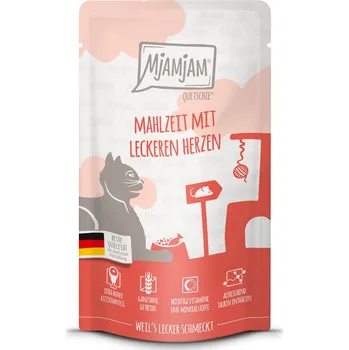 Krmivo pro kočku 24x125g MjAMjAM Quetschie - srdíčka