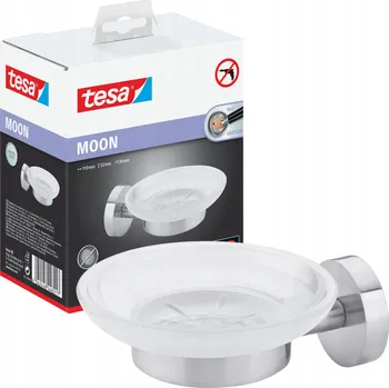 Mýdlenka na zeď Tesa Moon bílá, šedý kov