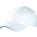 Myrtle beach Unisex kšiltovka MB6112 White-Aqua one size