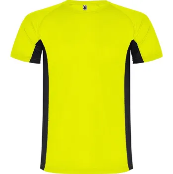 Pánské tričko ROLY Pánské sportovní tričko Shanghai Velikost: XXL, Barva: svítivě žlutá/černá (22102)