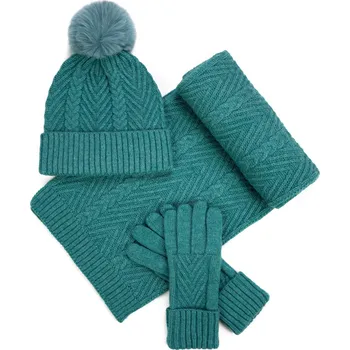Čepice Art of Polo sada: čepice, nákrčník (rolák), rukavice, univerzální velikost, zelená
