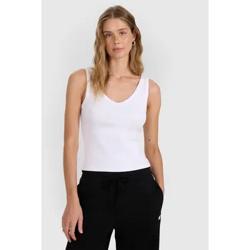 Dámské tričko 4F dámské tílko bílé klasické velikost L