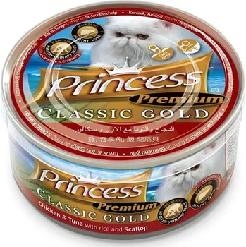 Princess Premium Kuře, Tuňák, Rýže, Krevety Střevní trakt 170 g