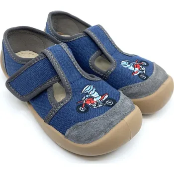 Chlapecké bačkory Bačkory 3F barefoot 3BS3/48 Navy blue - Motorka 29, Vnitřní délka boty: 19,0 cm, Vnitřní šířka boty: 7,4 cm