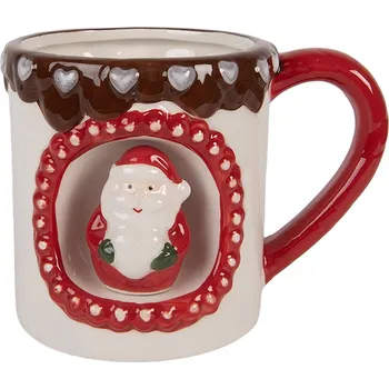 Clayre & Eef - Keramický hrnek SANTA CLAUS 6CEMU0206
