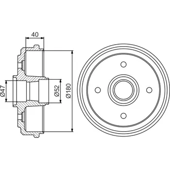 Brzdový buben Brzdový Buben BOSCH (0986477192)