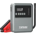 TOPDON Car Jump Starter V1200air Barva: Šedá | kapacita baterie 10000 mAh | 1200 A | USB-A | USB-C | LED světlo