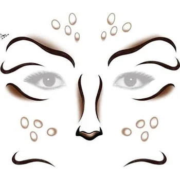 Odstranitelné tetování Srnka - halloweenské tetování na obličej