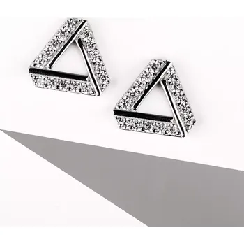 Náušnice Fiorine - stříbrné náušnice s bílými zirkony