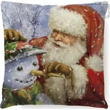 Vánoční dekorace POVLAK VÁNOČNÍ MIKULÁŠ SNĚHULÁK NOS