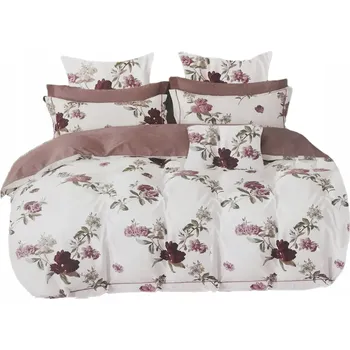 Povlečení POVLEČENÍ 160X200 BAVLNA SATÉN + 2 POVLAKY NA POLŠTÁŘE 70X80 SADA POVLEČENÍ ROSES