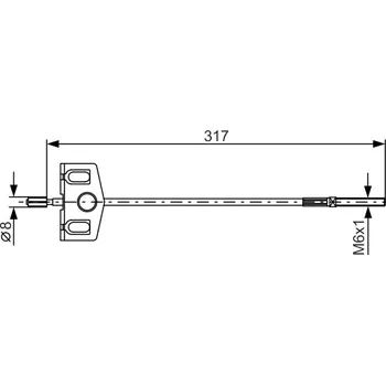 Brzdový systém Brzdové Lanko; Parkovací Brzda BOSCH (1987482342)