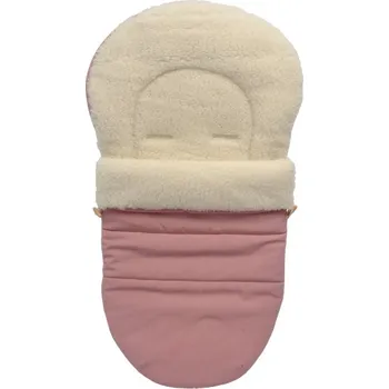 Fusak Dětský fusak s ovčí vlnou do kočárku 22 růžový melange