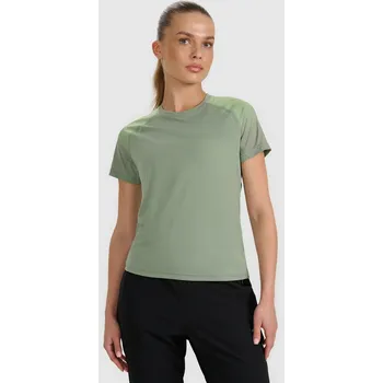 Dámské tričko Tréninkové tričko s krátkým rukávem 4F S zelené