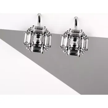 Náušnice Vione - stříbrné náušnice se zirkony