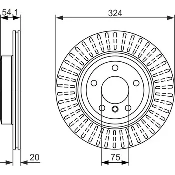 Brzdový kotouč Brzdový Kotouč; Zadní BOSCH (0986479731)