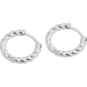 Náušnice Stříbrné náušnice spirálové kroužky - Meucci SYE171