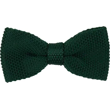 Motýlek Smaragdově zelený dětský pletený motýlek