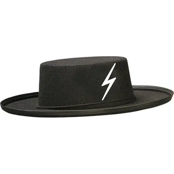 Klobouk Klobouk Zorro velký kostým Zorra černý S krempou