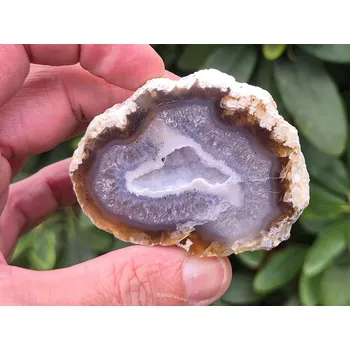 Přírodní kámen Geoda achát s dutinou 112g Brazílie