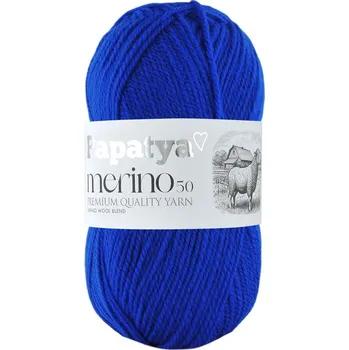 Příze Papatya Merino 50, 5250, modrá