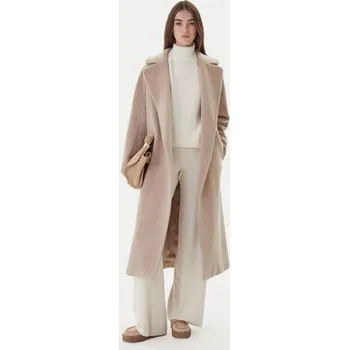 Weekend Max Mara Vlněný kabát Tempera 2525016082 Béžová Regular Fit 42