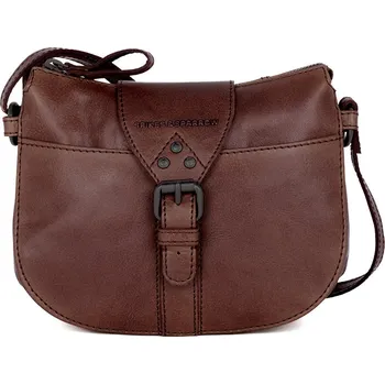 Hnědá kožená mini kabelka SPIKES & SPARROW