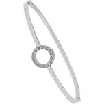 Náramek z chirurgické oceli s čirými zirkony JGB21S