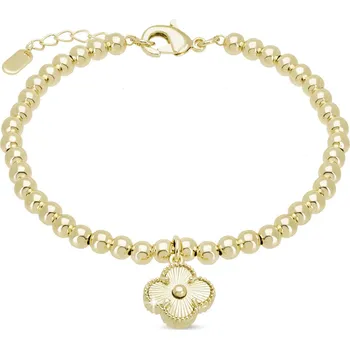 Náramek Korálkový náramek se čtyřlístkem 3018