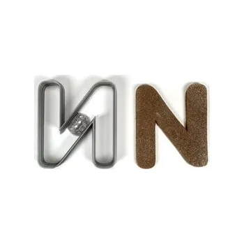 Vykrajovátko Písmeno N zaoblené hrany (7cm) vykrajovátko/formička