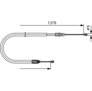 Lanko parkovací brzdy Brzdové Lanko - Levé; Parkovací Brzda BOSCH (1987482041)
