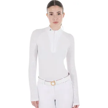 Dámská polokošile Equestro Barva: Bílá, Velikost: XS