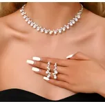 B-TOP Postříbřená perlová souprava Perla Lux