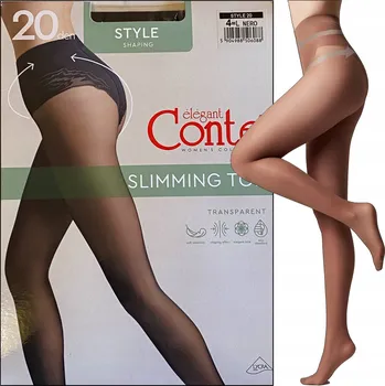 Dámské oblečení Punčocháče hladké Conte Elegant Style 20den bronzové, velikost 3