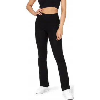 Dámské kalhoty Dlouhé dámské jógové kalhoty flare BLV50-282 Černé S