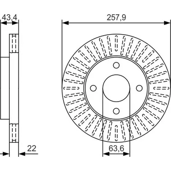Brzdový kotouč Brzdový Kotouč BOSCH (0986479T66)