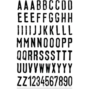 Odstranitelné tetování Písmena a čísla Grunge - nalepovací tetování