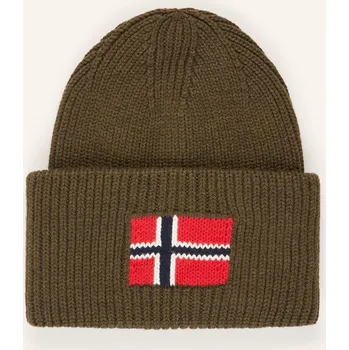 Čepice Napapijri Pánská Čepice F-Evei, khaki, one size