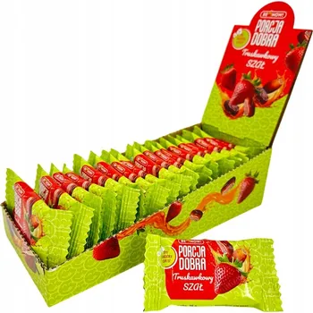 Pamlsek pro psa Datlově-jahodové ŠÍLENSTVÍ Porcja Dobra 24 x 20 g SVAČINKA Tyčinka Ovocná tyčinka