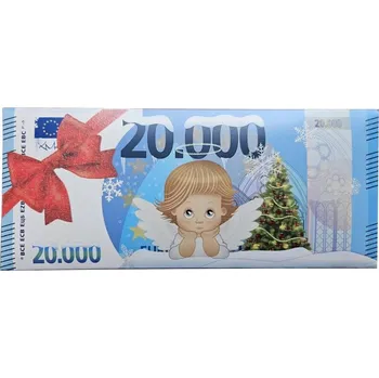Čokoláda Fikar Vánoční čokoládová bankovka 20 000 Euro 60g (Fikar Vánoční čokoládová bankovka 20 000 Euro 60g)