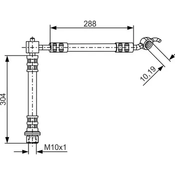 Brzdový systém Brzdová Hadice - Levá; Zadní BOSCH (1987476358)