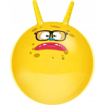 Hopsadlo SKÁKACÍ MÍČ S ROHY 45 CM - ŽLUTÝ