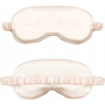 Škraboška na spaní Okazeo maska na spaní hedvábná béžová